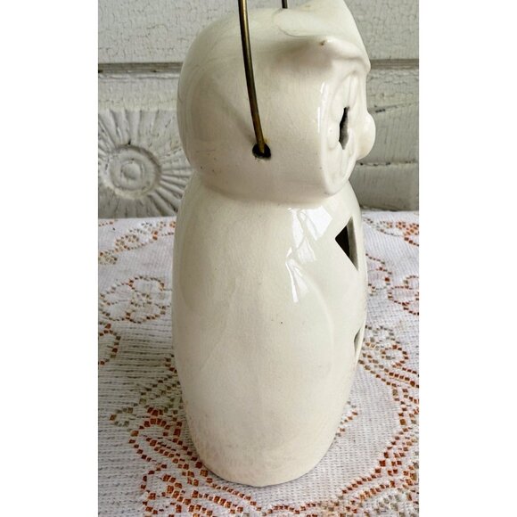 Vintage 1970s Lego Japan White Owl Hanging Tea Light Candle Holder - Picture 6 of 13